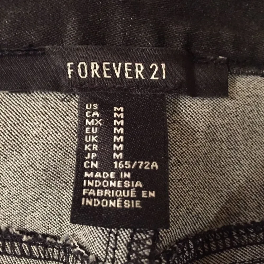 Forever 21 High Waisted Jeans with Side Zippers